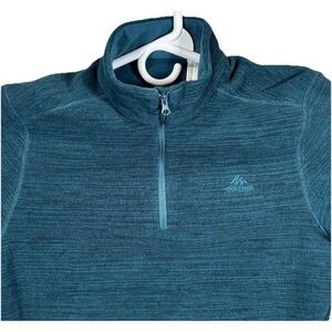 Decathlon Quechua 1/4 Zip Pullover Shirt Women's Size Small Fleece Athletic